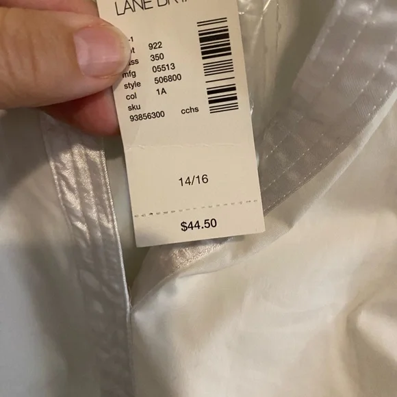 Lane Bryant White Casual Button Down Shirt - Picture 3 of 4